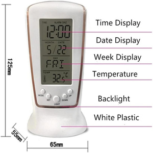<span class=keywords><strong>LCD</strong></span> repetición función de luz suave de silicona caso alarma reloj mañana despierta reloj de alarma - Product Image 5