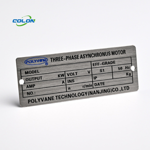 <span class=keywords><strong>Plaque</strong></span> personnalisée en acier inoxydable, <span class=keywords><strong>plaque</strong></span> signalétique en métal auto-adhésive, équipement de machines, panneaux d'avertissement - Product Image 6