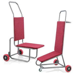 उच्च गुणवत्ता वाले धातु होटल ट्रॉली शादी की कुर्सी और आउटडोर उपयोग के लिए आउटडोर शादी की कुर्सी परिवहन - Product Image 1