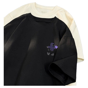 Người Đàn Ông Đa Năng Cơ Bản Vòng Cổ T-Shirt Rắn Màu Chất Liệu Hàng Đầu 40 Polyester/Cotton 220 Gram Vải Dệt Kim - Product Image 4