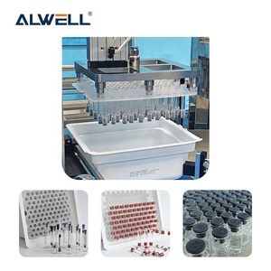 Machine de bouchage automatique électrique ALWELL pour liquides et poudres injectables, emballage en verre, 1-100 ml, solution clé en main pour flacons et seringues - Product Image 2