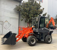 Mini-chargeuse compacte sur roues 2026 avec moteur diesel, garantie 1 an, pompe hydraulique haute performance pour la ferme