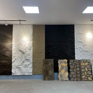 1200 * 600毫米文化3d Pu人造石城堡墙板外部石灰石石板 - Product Image 1