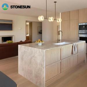Muebles de Salón StoneSun, Encimeras de Cocina de Piedra Taj Mahal, Mesa de Isla de Cocina, Encimeras de Tocador para Apartamento - Product Image 1