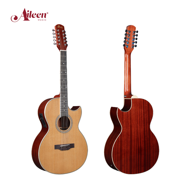 10 Strings Student Acoustic Electric Guitar 41" With EQ Full Diecast(AF8A8CE10)