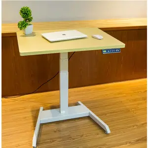 2 Person Simple Single Motor Stainless Steel Autonomic Lift Up and Down Motorized Home and Office Height Adjustable Table
