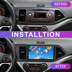 Autoradio Podofo 9 pouces, cadre d'autoradio, panneau vidéo pour Kia Picanto 2012-2016, stock européen, fabricant - Product Image 4