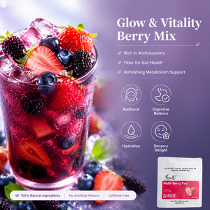 Aurorabloom 150g Té de Frutas Mixtas Orgánico Sin Cafeína para Infusión Fría en Bolsitas, Sin Azufre, Natural Radiance - Product Image 4