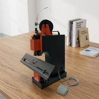 QK-W01 Nouvelle machine à relier et à agrafer semi-automatique à tête unique pour reliure à spirale et à chevalet