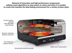 Oem promotionnel bas prix Convection <span class=keywords><strong>450</strong></span> <span class=keywords><strong>degrés</strong></span> maison 220v <span class=keywords><strong>four</strong></span> à <span class=keywords><strong>pizza</strong></span> électrique - Product Image 6