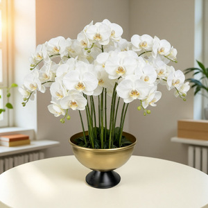 Maceta de estilo chino con forma de tazón, de hierro, de boca ancha, para plantas decorativas de interior, para el hogar, escritorio o suelo. - Product Image 2