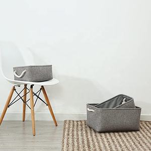 Homeplus 2024 – Nouveaux paniers de rangement en tissu pour placards à linge, boîtes et bacs pour étagères de chambre d'enfant, maison ou bureau - Product Image 3