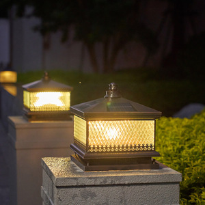 Lámpara Solar de Poste de Aluminio LED para Exteriores, Impermeable, para Pilar, Valla, Puerta, Jardín, Patio, Iluminación de Muelles - Product Image 6