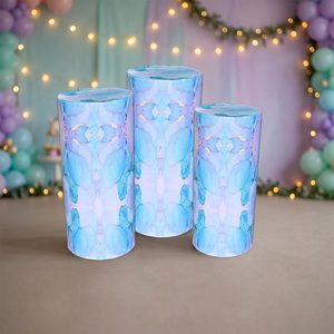 ชุดกระบอกของเหลวศิลปะสีฟ้าอ่อนแบบเอเทียร์เทียลประดิษฐ์ - Product Image 2