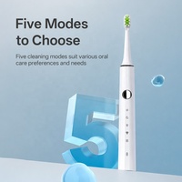 Brosse à dents électrique automatique rechargeable de haute qualité pour le nettoyage dentaire, brosse à dents ultrasonique blanchissante personnalisée en gros