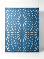 Panneau acoustique creux découpé au laser 100% PET, insonorisant, cloison suspendue, motif personnalisé, OEM