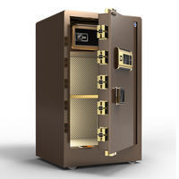 Caja de Seguridad de Acero de Aleación con Triple Desbloqueo Electrónico por Huella Dactilar y Teclado, de Gran Capacidad, para Objetos de Valor en el Hogar y Dormitorio