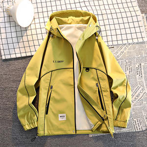 Chaquetas con capucha personalizadas con logotipo para niños, nuevas chaquetas de otoño e invierno, abrigos cómodos y populares de moda para hombre. - Product Image 4