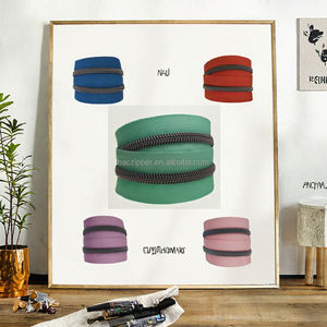 # 5 Rollos de Cremallera de Nylon Ecológicos Negros Crudos Tamaño 5 Cadena Larga con Plazo de Entrega de Muestra de 7 Días para Textiles del Hogar - Product Image 3