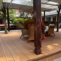Planche de terrasse en WPC durable, résistante aux mites et à la pourriture, en bois-plastique pour la décoration extérieure