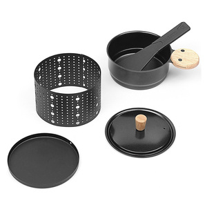 YIGO Mini plateau à <span class=keywords><strong>raclette</strong></span> léger pliable BBQ plateau de cuisson en métal portable pour usage domestique poêle - Product Image 1