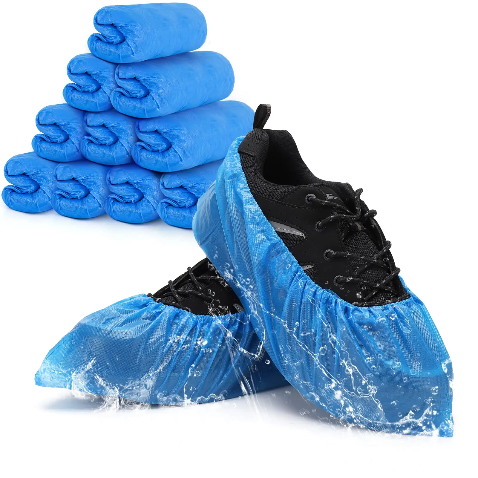 CPE Cubierta de zapatos Desechable Impermeable A prueba de polvo PE Cubiertas de zapatos de plástico
