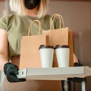 Brown Paper Gift <b>Bags</b> with Handles, Medium Size Kraft Paper <b>Bags</b> for Retail, Gift Wrapping, and Shopping - Product Image 3