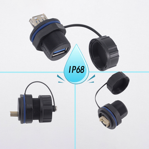 USB2.0 3.0 Waterproof Male Female Plug Socket Install Waterproof <b>Double</b> Male Female Extension Cable - Product Image 1