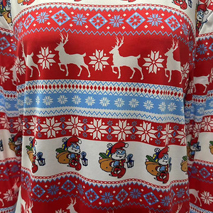 Personnalisé Nouvelle Mode Femmes À Manches Longues Tops Dames Noël Imprimé Plus La Taille Blouses pour Femmes - Product Image 6