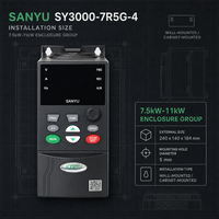 Variateur de fréquence Sanyu SY3000 7,5 kW 380-400V pour grue, entraînement AC spécial pour mécanisme de levage et contrôle de palan