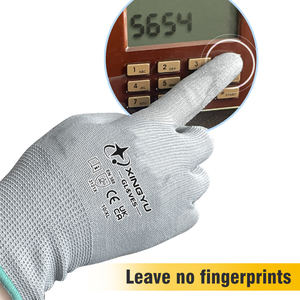 XINGYU venta al por mayor antideslizante industrial <span class=keywords><strong>PU</strong></span> trabajo guantes de seguridad Protección Laboral CE 13 calibre poliéster <span class=keywords><strong>PU</strong></span> trabajo guantes de seguridad - Product Image 6