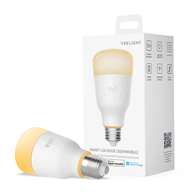 Bóng Đèn LED Thông Minh YEELIGHT Xiaomi Bán Chạy, Điều Khiển Từ Xa, Có Thể Điều Chỉnh Độ Sáng 1S, Làm Việc Với SmartThings, Trợ Lý Google