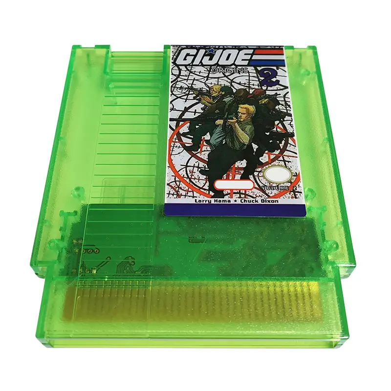 Cartucho de jogo Gijoe2 verde transparente multi para NTSC e AMIGO versão 8 Bit Video Game Console