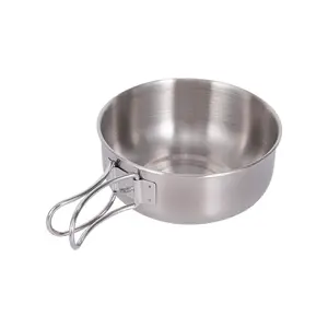 Utensilios de cocina para acampar, 4 Uds., juego de tazones para ollas al aire libre, suministros ligeros para Picnic, juego de utensilios de cocina de acero inoxidable 304 para acampar