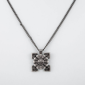 Yunnique-collar con colgante de cara sonriente de girasol, estilo Retro, creativo, de acero de titanio, joyería de moda Unisex - Product Image 1
