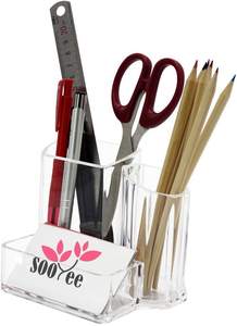 3 componenti rossetto Acrilico <span class=keywords><strong>trasparente</strong></span> contenitore di visualizzazione cosmetico di trucco dell'organizzatore di trucco brush holder - Product Image 2