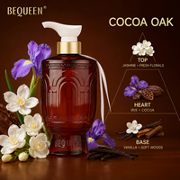 Gel Douche Parfumé OEM ODM 500ml Longue Durée Parfum Cacao Chêne Caféine Éclaircissant Beurre de Cacao Hydratation Profonde