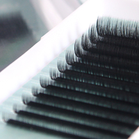 Extensions de cils Tsingzzu, bande ultra-fine, plateaux d'extensions de cils, cils londoniens, extensions de cils en velours coréen PBT