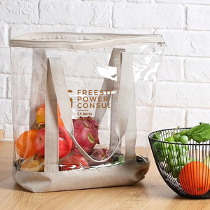 Sacs fourre-tout transparents personnalisés en gros, sacs à main en PVC, sacs fourre-tout imperméables réutilisables pour la plage, les voyages, la vente au détail, la promotion - Product Image 6