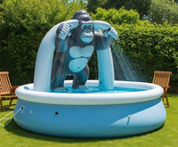 Aufblasbare PVC-Schwimmbecken für Kinder im Garten, tragbar, Tiermotiv