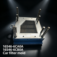 Moule d'injection personnalisé pour filtre à air, moule de filtre automobile longue durée de vie pour 16546-6CA0A 16546-6CB0A, usine de traitement de filtres automobiles