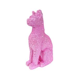Cross-border Creative Glitter Epoxy Resin Sculpted Sitting <b>cat</b> Ornament Light Luxury High-end Folk Art Style Home Entrance - Product Image 5