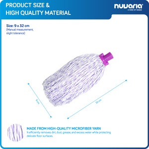 Mop in Microfibra ad Alta Assorbenza Specificatamente formulato per pavimenti delicati. - Product Image 3