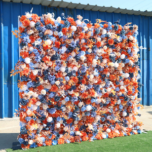 A-FW004 Wholesale Artificial <b>Flower</b> <b>Wall</b> Backdrop 8ft X 8ft Silk Rose <b>Flower</b> <b>Wall</b> Panels Roll up <b>Flower</b> <b>Wall</b> Backdrop <b>Decoration</b> - Product Image 5