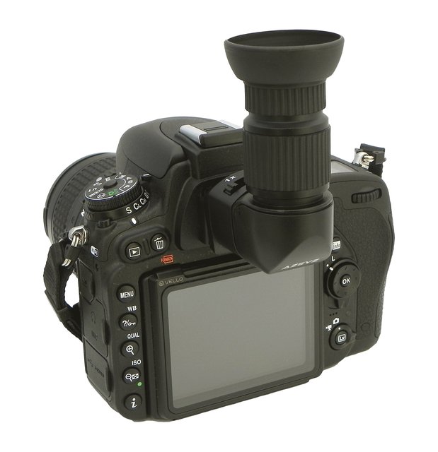 1X/2.5X Magnification Right Angle Viewfinder with 6 Mounting Adapters for DSLR Camera for Nikon DR-5 DR-6