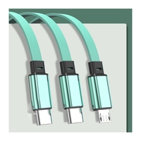 Câble de charge rétractable 3 en 1 Macaron, directement de l'usine, câble de charge USB 3 en 1 pour téléphone portable, compatible avec le câble PD