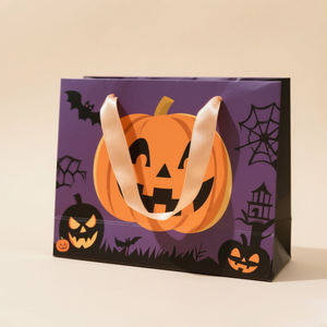 Nastro di velluto rosso fiocco di neve in rilievo <span class=keywords><strong>Confetti</strong></span> di natale Halloween trattare sacchetti di carta per feste di compleanno bomboniere - Product Image 1