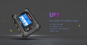 超功率UP9 200W 4 * 5A 1-6S LiPo LiHV电池充电器，带显示屏，适用于遥控汽车越野车无人机卡车 - Product Image 5