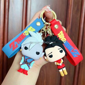Nuevo diseño japonés Anime <span class=keywords><strong>Dragon</strong></span> <span class=keywords><strong>Z</strong></span> Balls Key Chian utilizado para juegos que funcionan con monedas Fábrica al por mayor 3D Pvc Rubber Luffy Key Chain - Product Image 3