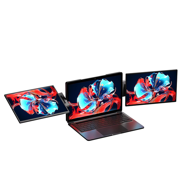 15.6 Inch Dual Portable Monitor for Laptop,USB C Triple Screen Extender for Remote Work Gaming